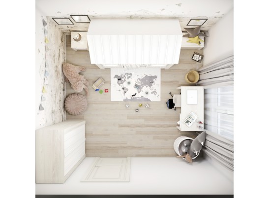 Шкаф Crusoe White