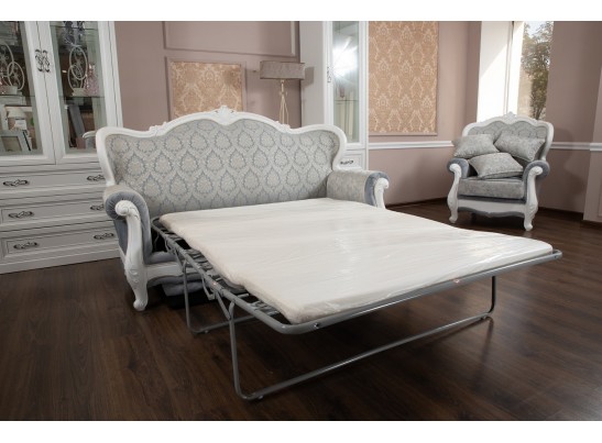 Диван Мишель трехместный, белый матовый