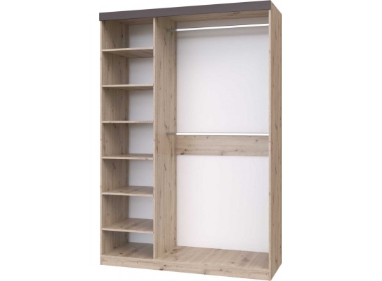 Шкаф №3 с зеркалом Тиана Дуб Бонифаций/Вольфрам