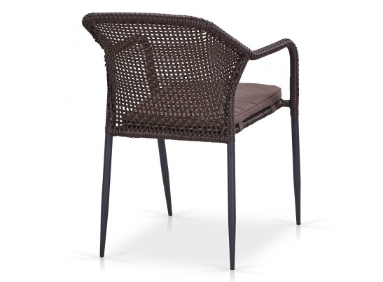 Плетеное кресло из искусственного ротанга Y35B-W2390brown в Кургане