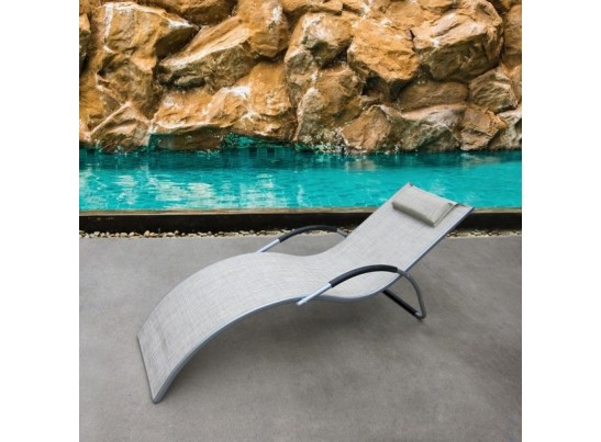 Шезлонг-лежак ГРАЦИЯ MC-3039GC Grey в Кургане