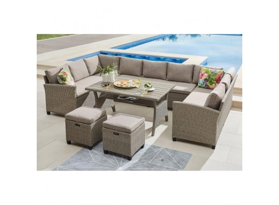 Комплект плетеной мебели AFM-370B Beige в Кургане