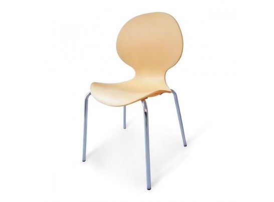 Стул пластиковый для кафе и фудкорта SHF-008-P Peach в Кургане