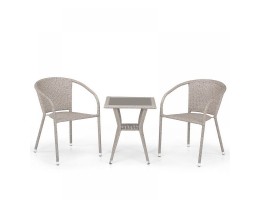 Комплект плетеной мебели T25C/Y137C-W85 Latte (2+1)