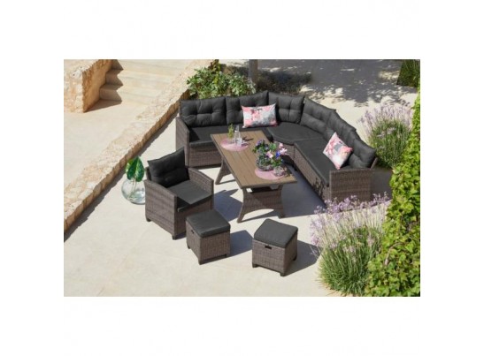 Комплект плетеной мебели AFM-373G Grey