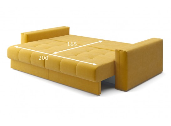 Диван-кровать Кастел желтый