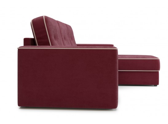 Угловой диван-кровать Астон, Тёмно-вишнёвый