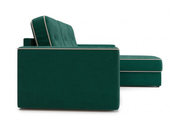 Угловой диван-кровать Астон, Изумрудный