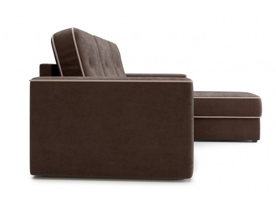Угловой диван-кровать Астон, Коричневый
