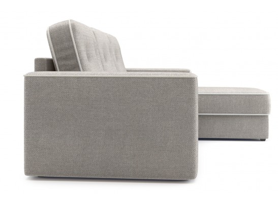 Угловой диван-кровать Астон, Пепельный-бежевый