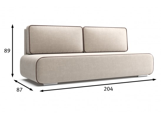 Диван прямой Уно, Бежевый