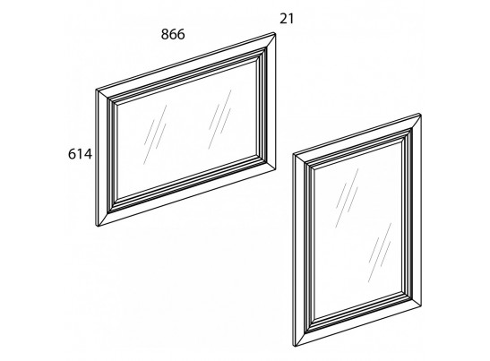 Зеркало навесное TOSCANA new в Кургане