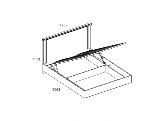 Кровать 160 с подъемником TOSCANA NEW