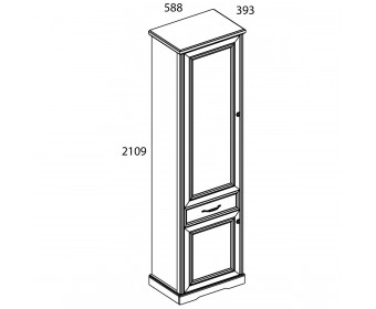 Шкаф 2D1S TOSCANA NEW