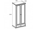 Шкаф 2DG1S TOSCANA NEW в Кургане