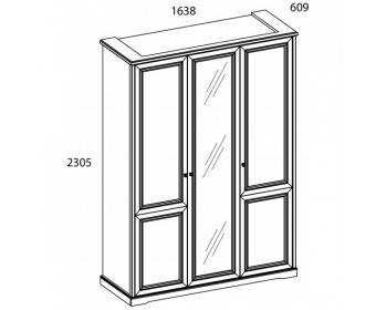 Шкаф 3DG Z TOSCANA NEW 