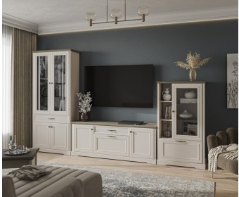 Шкаф с витриной 1V1D3N TOSCANA