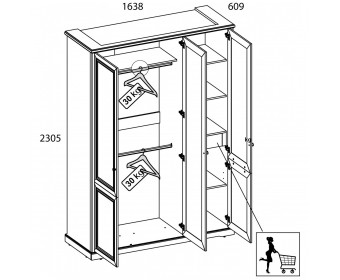 TOSCANA NEW, Ящик 46. Цвет ПЕРСИДСКИЙ ЖЕМЧУГ