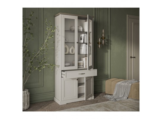 Шкаф с витриной 2V2D1S TOSCANA в Кургане