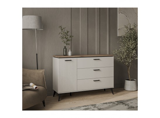 VINATI, Тумба 1D3S. Цвет ПЕРСИДСКИЙ ЖЕМЧУГ/ АМАРОК