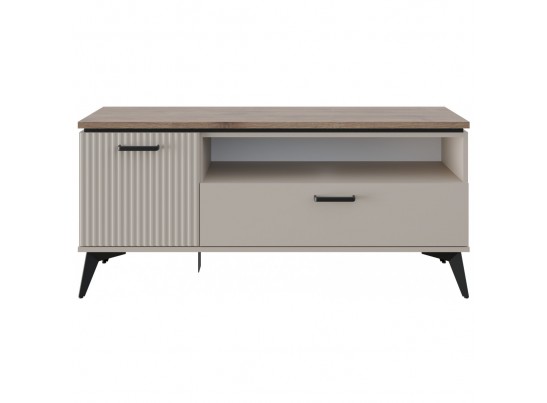 VINATI, Тумба RTV 1D1SN. Цвет ПЕРСИДСКИЙ ЖЕМЧУГ/ АМАРОК