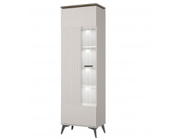 VINATI, Шкаф с витриной 1V. Цвет ПЕРСИДСКИЙ ЖЕМЧУГ/ АМАРОК