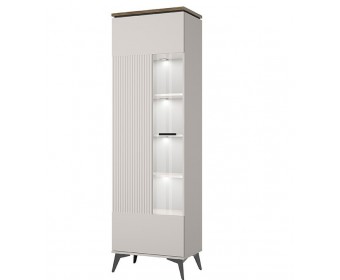 VINATI, Шкаф с витриной 1V. Цвет ПЕРСИДСКИЙ ЖЕМЧУГ/ АМАРОК