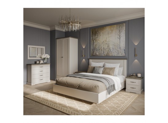 Спальный гарнитур TOSCANA NEW (кр.160, шк. 2дв, 2 тумбы, комод)