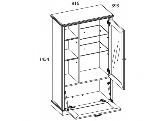 Гостиная TOSCANA Вариант 2 ПЕРСИДСКИЙ ЖЕМЧУГ/КАНЬОН