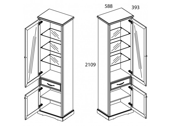 Гостиная TOSCANA Вариант 3 ПЕРСИДСКИЙ ЖЕМЧУГ/КАНЬОН