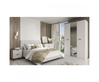 VINATI, Тумба прикроватная 2S. Цвет ПЕРСИДСКИЙ ЖЕМЧУГ/ АМАРОК