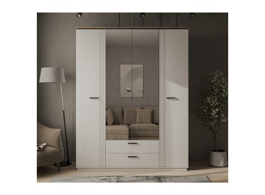 VINATI, Шкаф 4DG2S Z. Цвет ПЕРСИДСКИЙ ЖЕМЧУГ/ АМАРОК