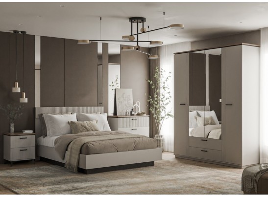 Спальный гарнитур VINATI Вариант 3 ПЕРСИДСКИЙ ЖЕМЧУГ/ АМАРОК