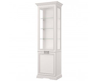 SEVILLA, Шкаф с витриной 1V1D. Цвет БЕЛЫЙ