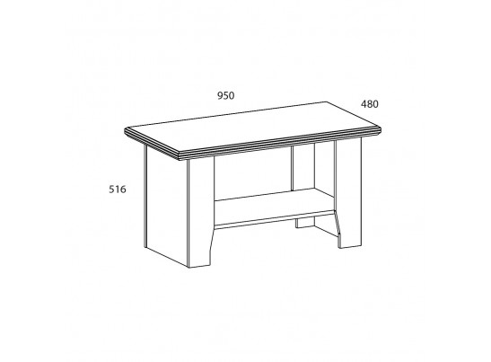 SEVILLA, Стол журнальный. Цвет БЕЛЫЙ
