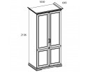 SEVILLA, Шкаф 2DG. Цвет БЕЛЫЙ