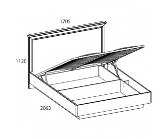 SEVILLA, Кровать 160 с подъемником. Цвет БЕЛЫЙ