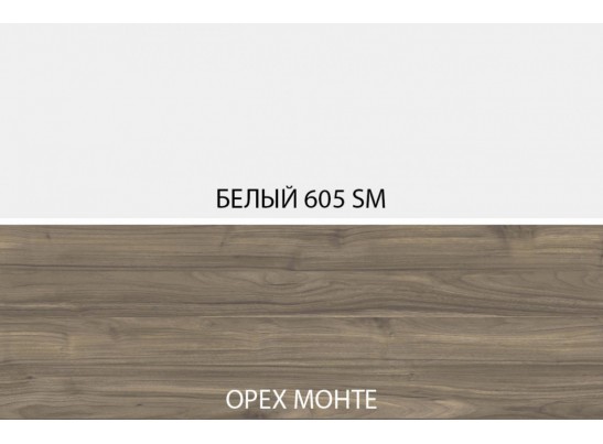 SIMPLE, Шкаф открытый 1D4N. Цвет БЕЛЫЙ / МОНТЕ / ДЖЕЛАТО