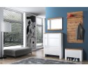 Тумба для обуви 1D, TAURUS, цвет белый\дуб вотан