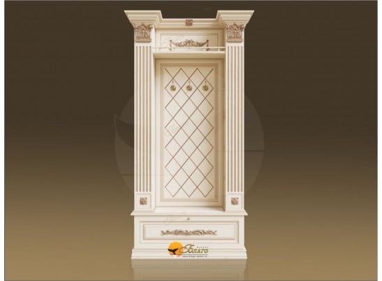 Прихожая Б11.4-10 с капителями Карамель/патина золото в Кургане