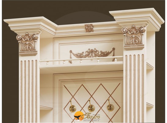 Прихожая Б11.4-10 с капителями Карамель/патина золото в Кургане