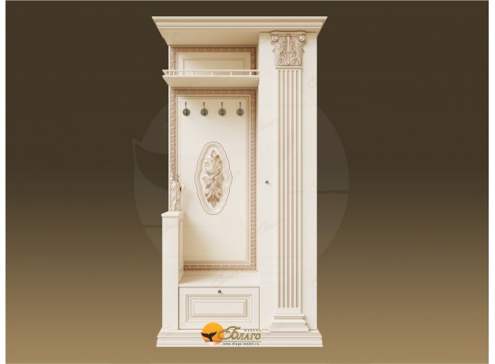 Прихожая Б11.5-2 (декор "ЦД-24) Карамель/патина золото в Кургане