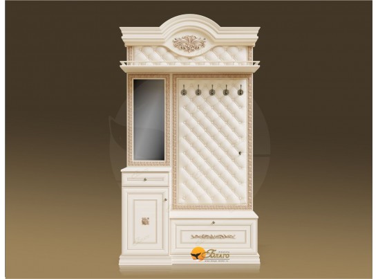 Прихожая Б11.5-4 (каретная стяжка) Карамель/патина золото/бежевый в Кургане