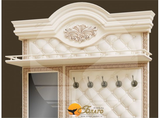 Прихожая Б11.5-4 (каретная стяжка) Карамель/патина золото/бежевый в Кургане