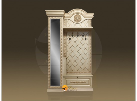 Прихожая Б11.5-5 (декор ЛЕВ) Карамель/патина золото в Кургане