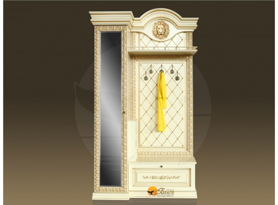 Прихожая Б11.5-5 (декор ЛЕВ) Карамель/патина золото в Кургане