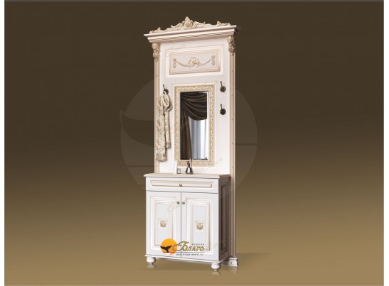 Прихожая Б11.7-4 на ножках Карамель/патина золото в Кургане