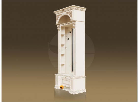 Прихожая Б11.8-1 с зеркалом Карамель/патина золото в Кургане