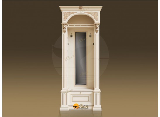 Прихожая Б11.8-1 с зеркалом Карамель/патина золото в Кургане