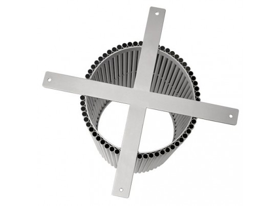 Стол Aura D110, керамогранит Calacatte gold (глянец), белый